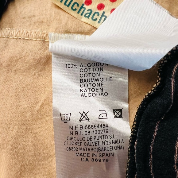 Muchacha Strapless Black and Peach Colored Tiered Midi Casual Dress Size Medium - Picture 11 of 15